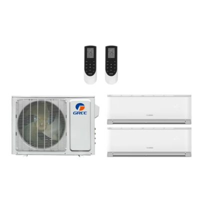 格力一拖二主机18,000 BTU 21 SEER2 Gree Mini-Split Multi Gen2 2 Zone Heat Pump Condenser