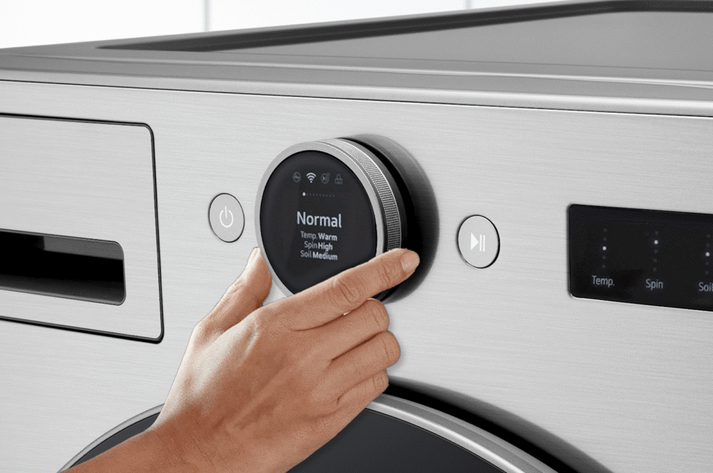LG 27英寸宽 4.5 立方英尺 超大容量 前开式洗衣机 ENERGY STAR 银色款 WM5500HVA - 图片 2