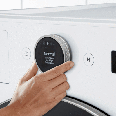 LG 27英寸宽 4.5 立方英尺 超大容量 前开式洗衣机 ENERGY STAR 白色款 WM5500HWA - 图片 2