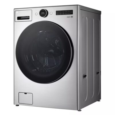 LG 27英寸宽 4.5 立方英尺 超大容量 前开式洗衣机 ENERGY STAR 银色款 WM5500HVA - 图片 3