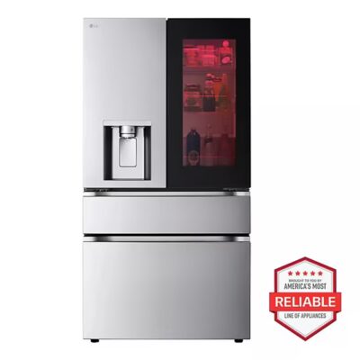 LG 36英寸宽 29 立方英尺 Smart InstaView® 门中门® 标准深度 MAX™ 四门法式对开门冰箱，配备 MyColor™ 个性化灯光与 Craft Ice™ 手工冰球功能 LH29S8565S